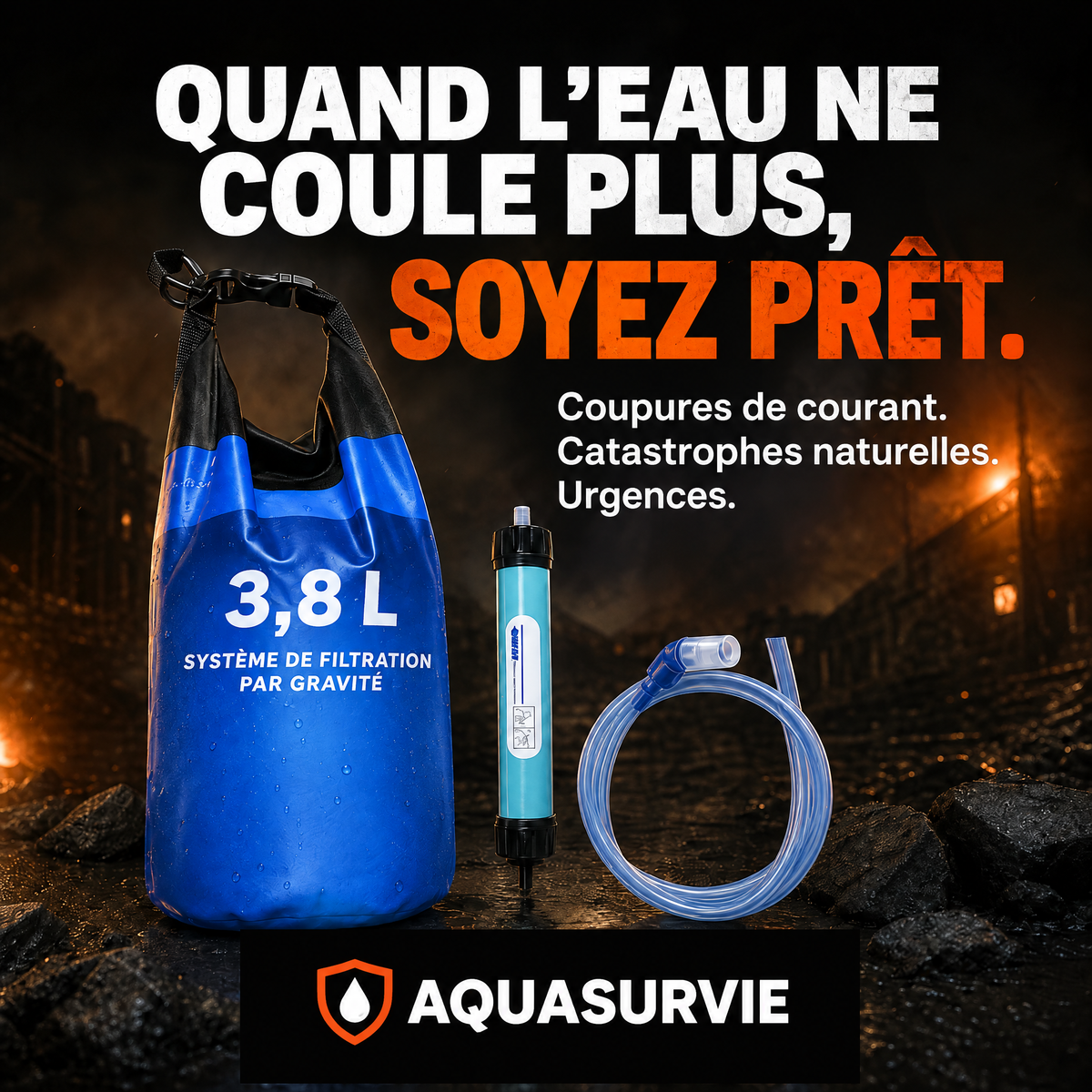 Quand l'eau ne coule plus, soyez prêt